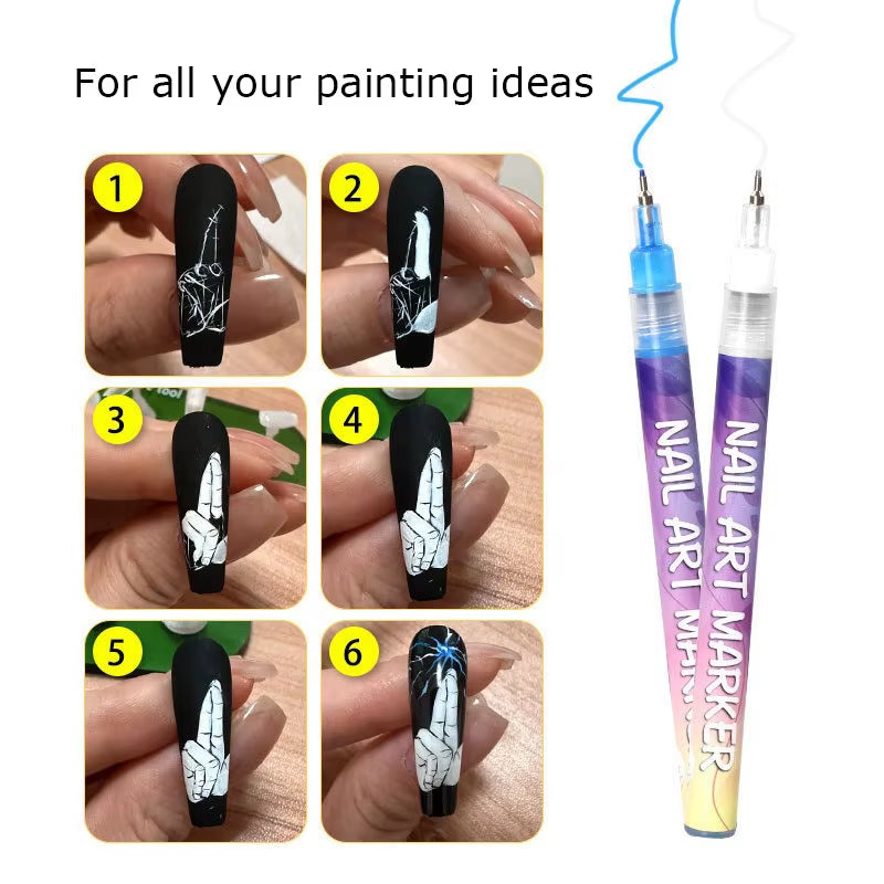 DIY Nail polish Doodle Pens