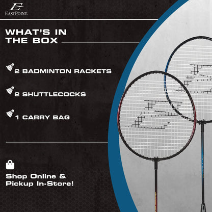 2 Player Badminton Racket Set (2 pack) 